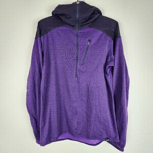 Patagonia Men's Capilene 4 Expedition Weight 1/4 Zip Hoody M Purple